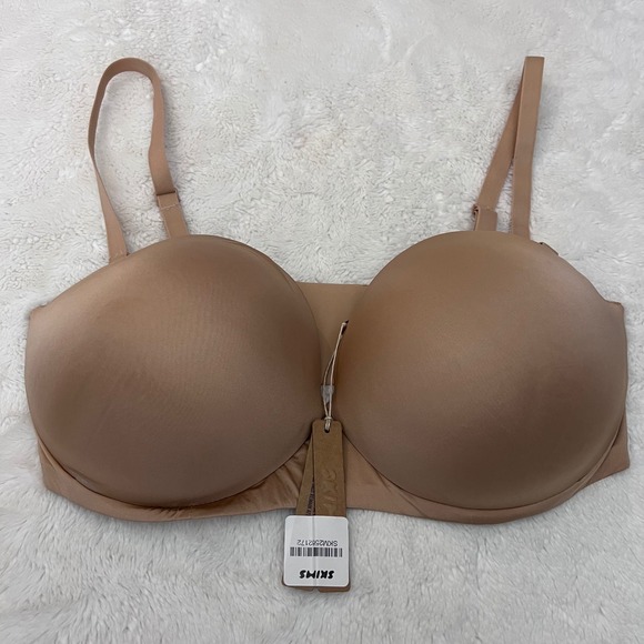 SKIMS Women's Ultimate Push-Up Strapless Bra Clay Tan BA-BAN-3208 40DD NEW - Picture 3 of 11